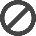 prohibition, Road sign, symbol, shapes, forbidden DarkSlateGray icon