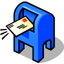 Email, Letter, Daemon, Message, mail, envelop Black icon