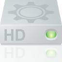 hard disk, mount, hard drive, Hdd LightGray icon
