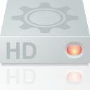 hard disk, unmount, Hdd, hard drive LightGray icon