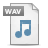 File, Wav WhiteSmoke icon