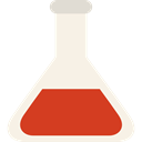 flask, science, Tools And Utensils, Chemistry, education, laboratory Linen icon