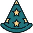 magician, wizard, party, hat, Costume Teal icon