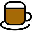 coffee cup, food, cappuccino, hot drink, Coffee Shop DarkGoldenrod icon