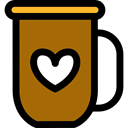coffee mug, food, Coffee Shop, coffee cup, hot drink DarkGoldenrod icon