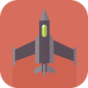 war, airplane, jet, transport IndianRed icon