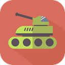 canon, armor, Tanks, Tank, transport, armored, weapon, weapons IndianRed icon
