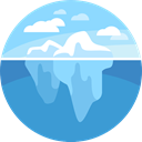 nature, iceberg, landscape, polar SteelBlue icon