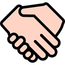 Gestures, Finger, Handshake, Hands PeachPuff icon
