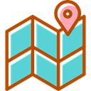 placeholder, position, Orientation, Geography, location, Maps And Flags, Map MediumTurquoise icon