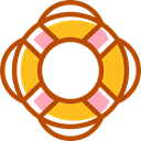 help, lifeguard, Lifesaver, lifebuoy, Floating SaddleBrown icon