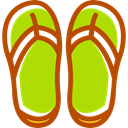 footwear, fashion, shoes, Beach, flip flops, slipper YellowGreen icon