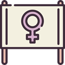 sign, venus, feminism, symbol, Femenine, signs, woman, Girl, Female, Gender, banner Beige icon