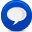 talk, google MediumBlue icon