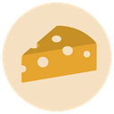 food, Dairy, Cheese, piece, wedge, Emmental Bisque icon