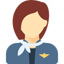 profession, woman, Assistant, Avatar, people, Stewardess, job, Occupation SlateGray icon