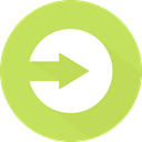 Orientation, Arrows, skip, directional, next, right arrow, Multimedia Option DarkKhaki icon
