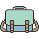 Bag, fashion, baggage, luggage, Book Bag, Briefcase, suitcase LightBlue icon
