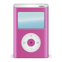 Apple, ipod, pink, festival PaleVioletRed icon