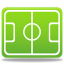 Football, sport, pitch YellowGreen icon