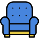 Seat, Comfortable, Armchair, furniture, Chair, Tools And Utensils RoyalBlue icon