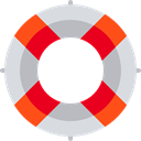 lifebuoy, lifeguard, Lifesaver, security, help, Floating Gainsboro icon