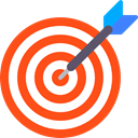 Arrows, Arrow, Archery, weapons, objective, Target, sport, archer OrangeRed icon