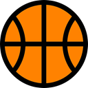 Sportive, Playground, sports, Basketball, Game DarkOrange icon