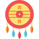 defense, Native American, Protection, shield, weapons Tomato icon