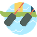 sports, water, Boat, training, rowing PaleTurquoise icon