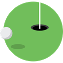 leisure, Golf, Ball, sports, birdie DarkSeaGreen icon