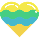 Favorite, loving, shapes, romance, romantic, Heart MediumSeaGreen icon