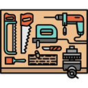 Workspace, carpenter, desk, profession, Tools And Utensils BurlyWood icon