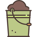 Bucket, Container, Tools And Utensils, pail, Farm Tan icon