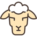 Farm, Farming, Sheep, Animal, Sheeps, Animals, Mammals Moccasin icon