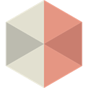 shapes, 3d, Squares, cube, Geometrical DarkSalmon icon