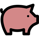 Money, coin, Business, savings, piggy bank, banking RosyBrown icon