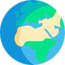 worldwide, global, Geography, Maps And Flags, Planet Earth DodgerBlue icon