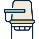 student, Desk Chair, education, studying, High School MidnightBlue icon