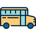 Automobile, transport, Public transport, transportation, vehicle, school bus MidnightBlue icon