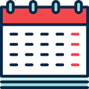time, Organization, Schedule, date, Calendar, Calendars, Administration MidnightBlue icon