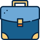 luggage, Briefcase, Tools And Utensils, baggage, Business, travelling Teal icon