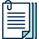 Notes, File, document, Paperclip, Archive MidnightBlue icon