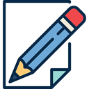 document, paper, list, Tools And Utensils, medical, Prescription, pencil MidnightBlue icon