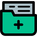 medical, hospital, documents, files, Medical Result, Folder LightSeaGreen icon