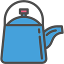 Tools And Utensils, Coffee Pot, hot drink, kitchenware, kettle CornflowerBlue icon