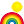 Rainbow, sun Yellow icon