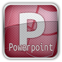 powerpoint, Ms RosyBrown icon