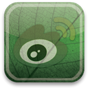 Weibo, eco, green DarkOliveGreen icon