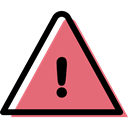 Alert, warning, signs, triangle, traffic sign, danger LightCoral icon